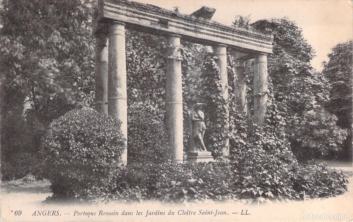 Postais: Postal de Angers Portico Romano en los Jardines del Claustro Saint-Jean
