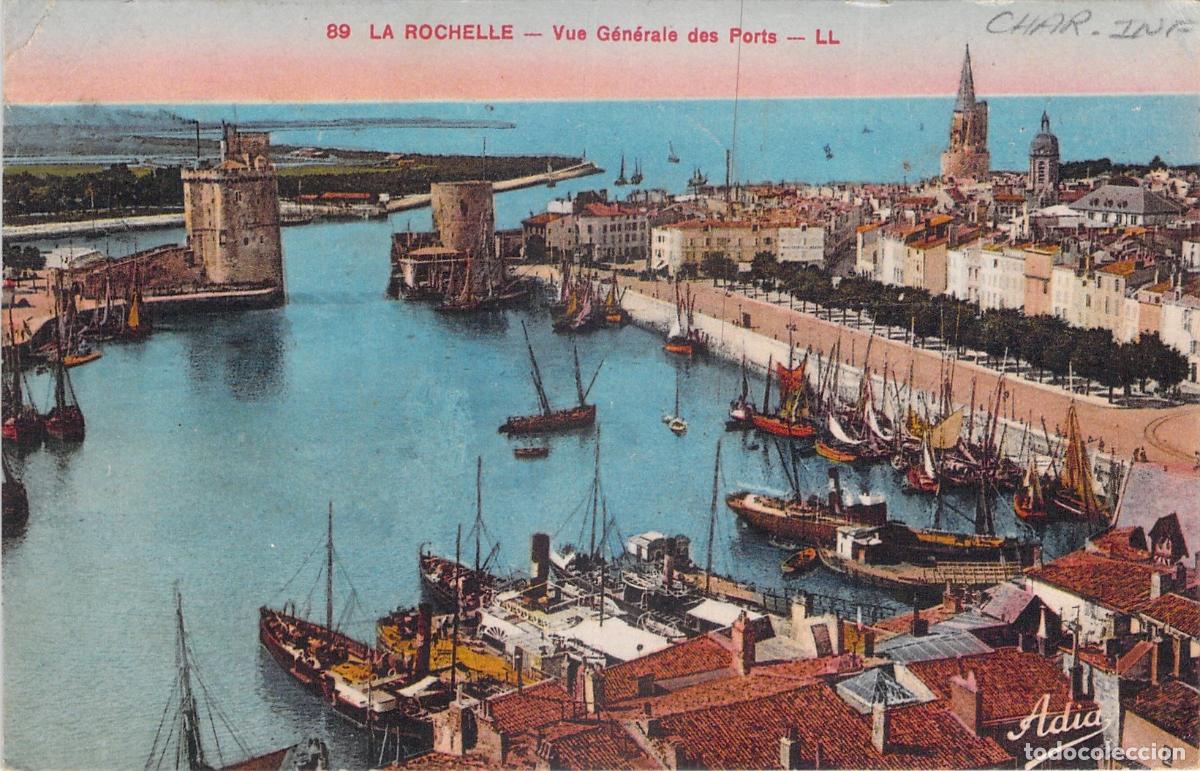 Postales: Postal de La Rochelle vista general de los puertos