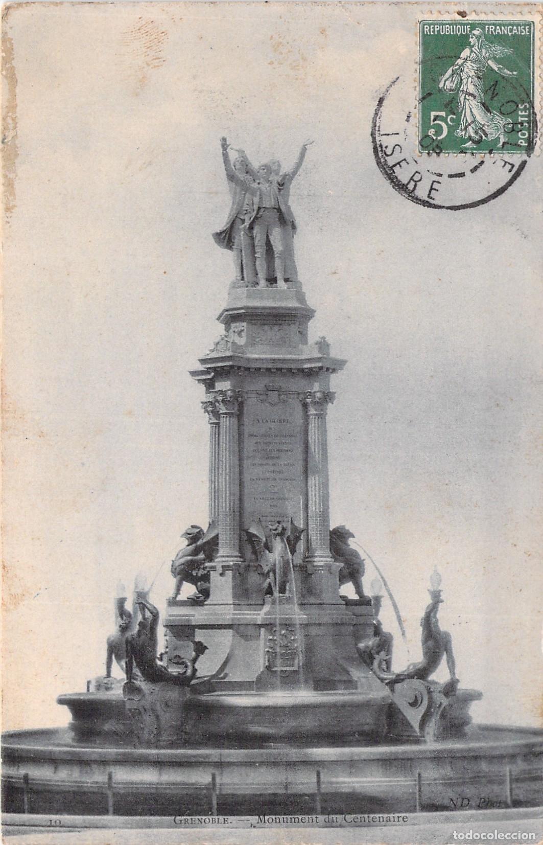 Postales: Postal de Grenoble: Monumento del Centenario