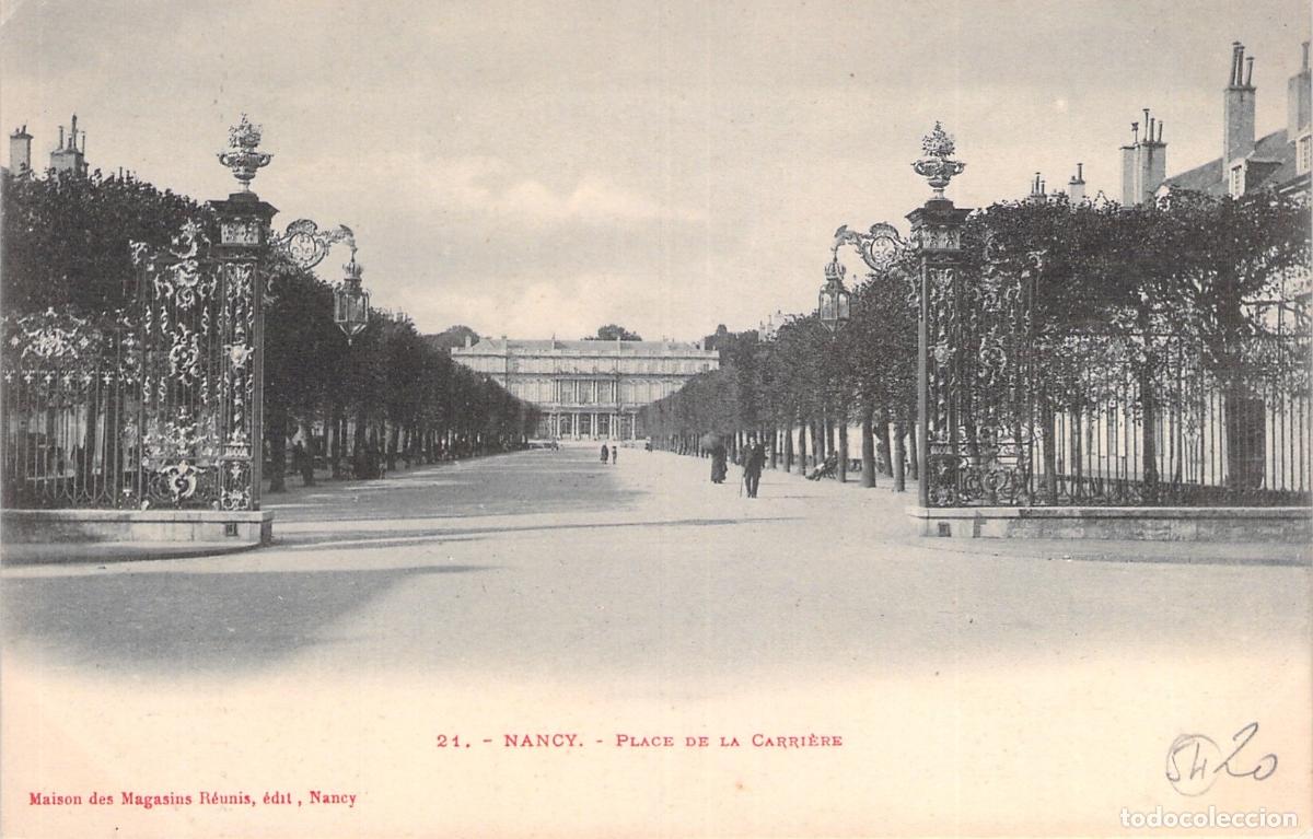 Postales: Postal de la Place de la Carri&egrave;re en Nancy, Francia