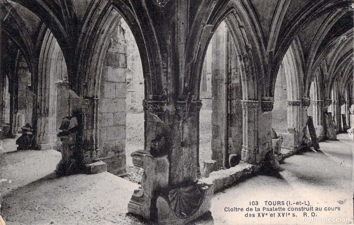 Postales: Postal de Tours Cloitre de la Psalette Francia