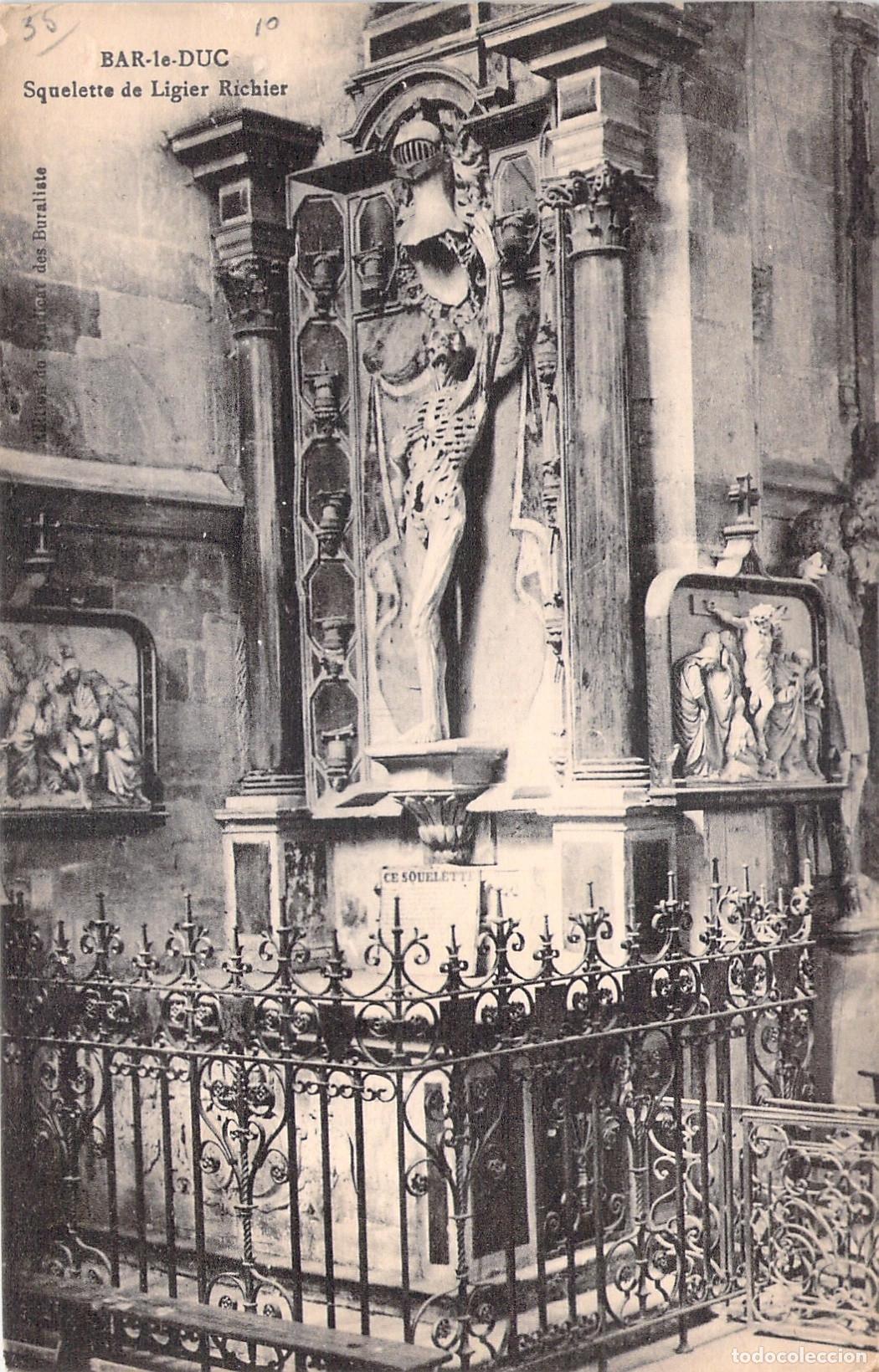 Postales: Postal de Bar-le-Duc, Escultura Squelette de Ligier Richier