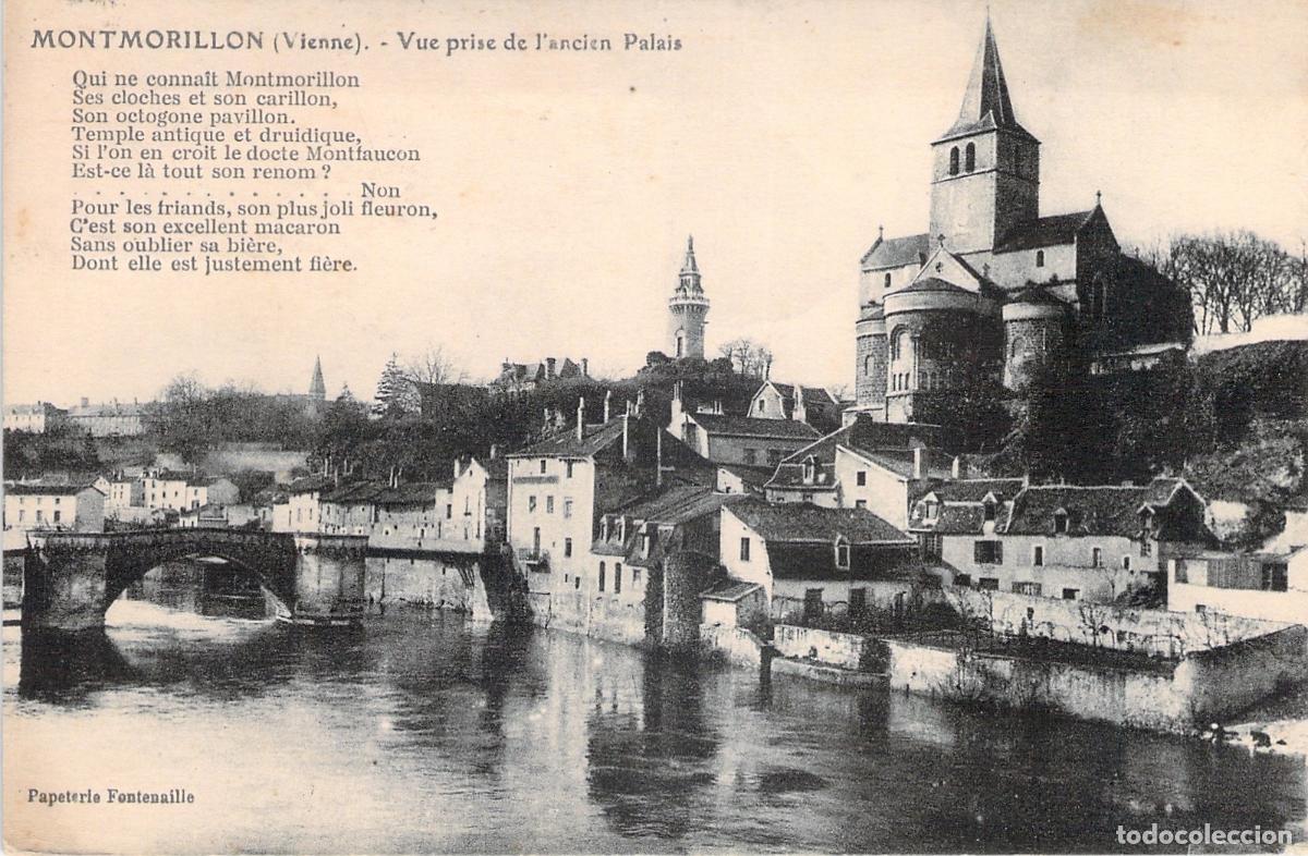 Postales: Postal de Montmorillon Vienne Vista del Palacio Antiguo