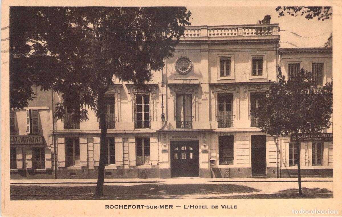 Postales: Postal de Rochefort-sur-Mer Francia Ayuntamiento L'Hotel de Ville