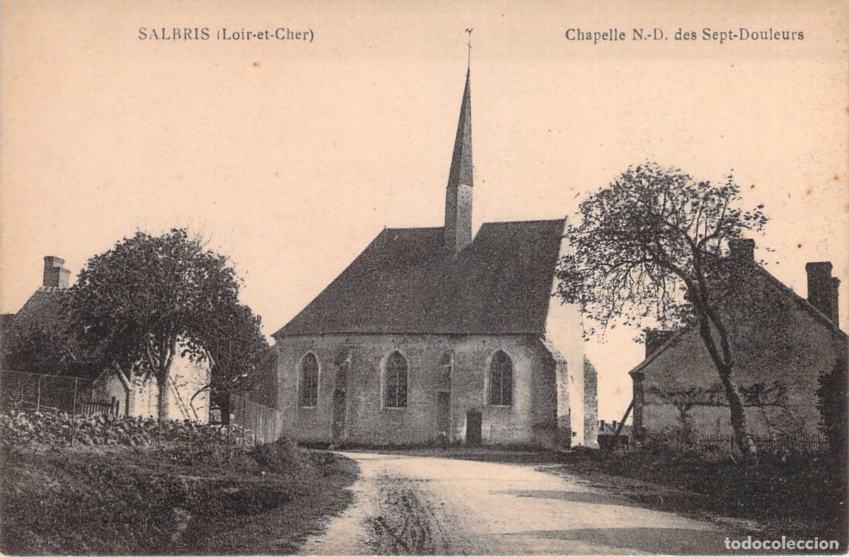 Postcards: Postal de la Capilla de Nuestra Se&ntilde;ora de los Siete Dolores en Salbris, Francia