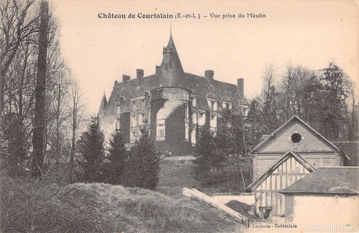 Postcards: Postal del Castillo de Courtalain en Eure-et-Loir, Francia