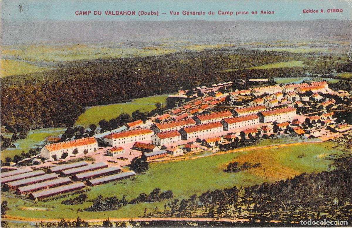 Postais: Postal a&eacute;rea del campamento militar de Valdahon, Francia