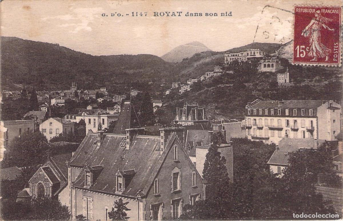 Postales: Postal de Royat, vista panor&aacute;mica del pueblo franc&eacute;s