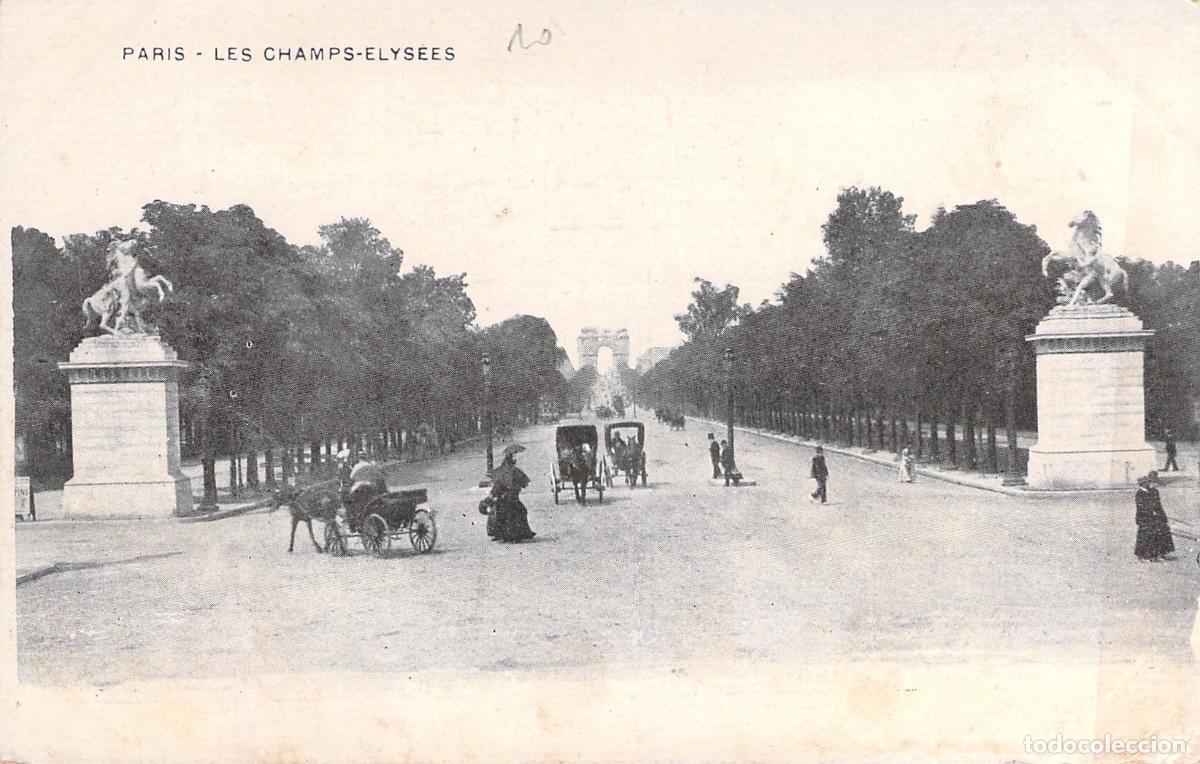 Postales: Postal de los Campos El&iacute;seos en Paris