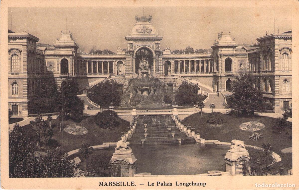 Postales: Postal de Marseille Francia Palacio Longchamp