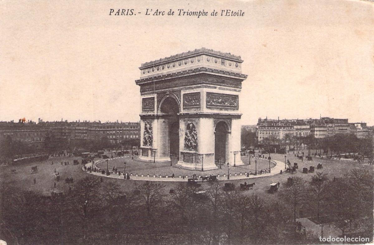 Postales: Postal de Paris: El Arco de Triunfo