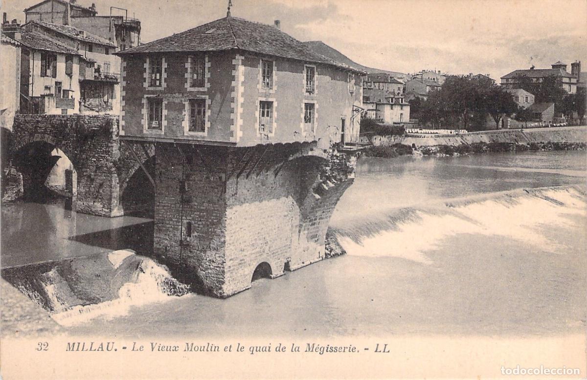 Postales: Postal de Millau: El Viejo Molino y el muelle de la M&eacute;gisserie