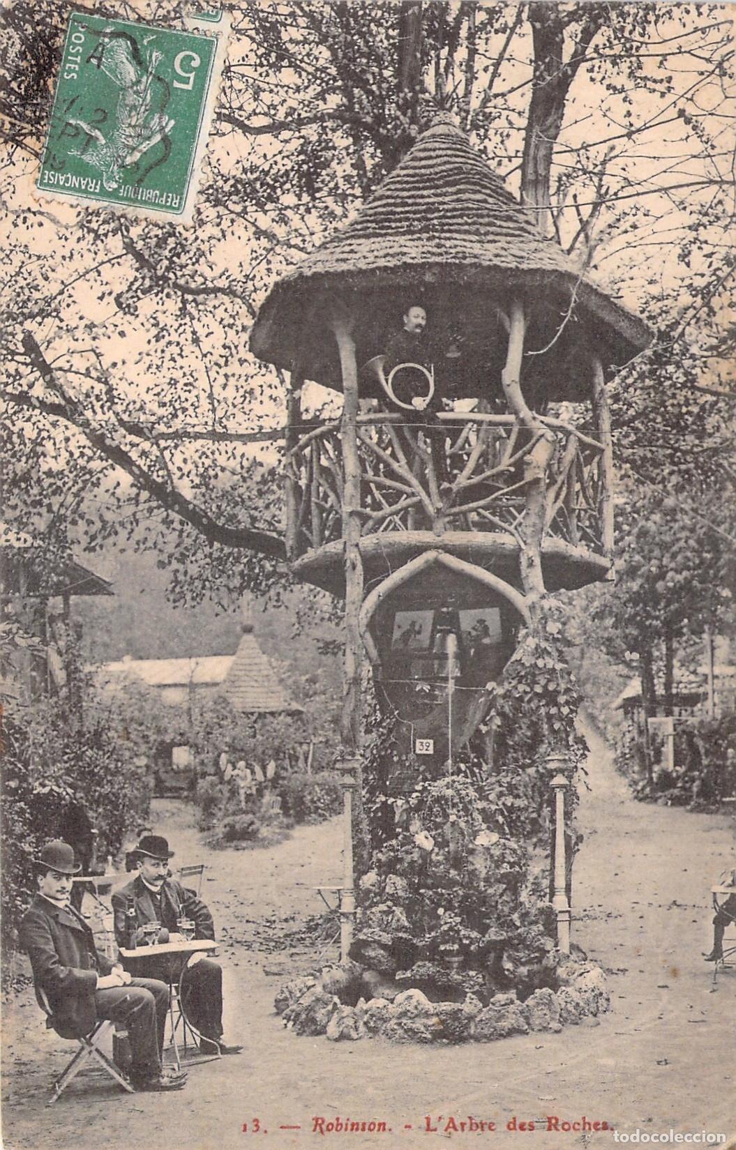 Postcards: Postal de Robinson: L'Arbre des Roches en Francia