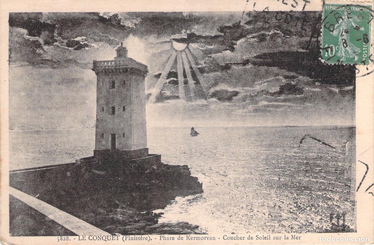 Postcards: Postal de Phare de Kermorvan en Le Conquet, Breta&ntilde;a