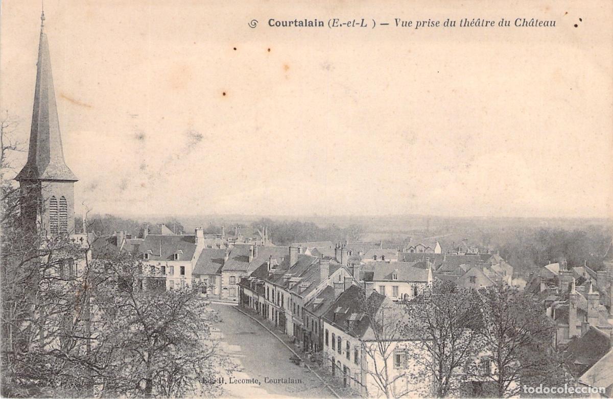 Postales: Postal de Courtalain Vista desde el Teatro del Castillo