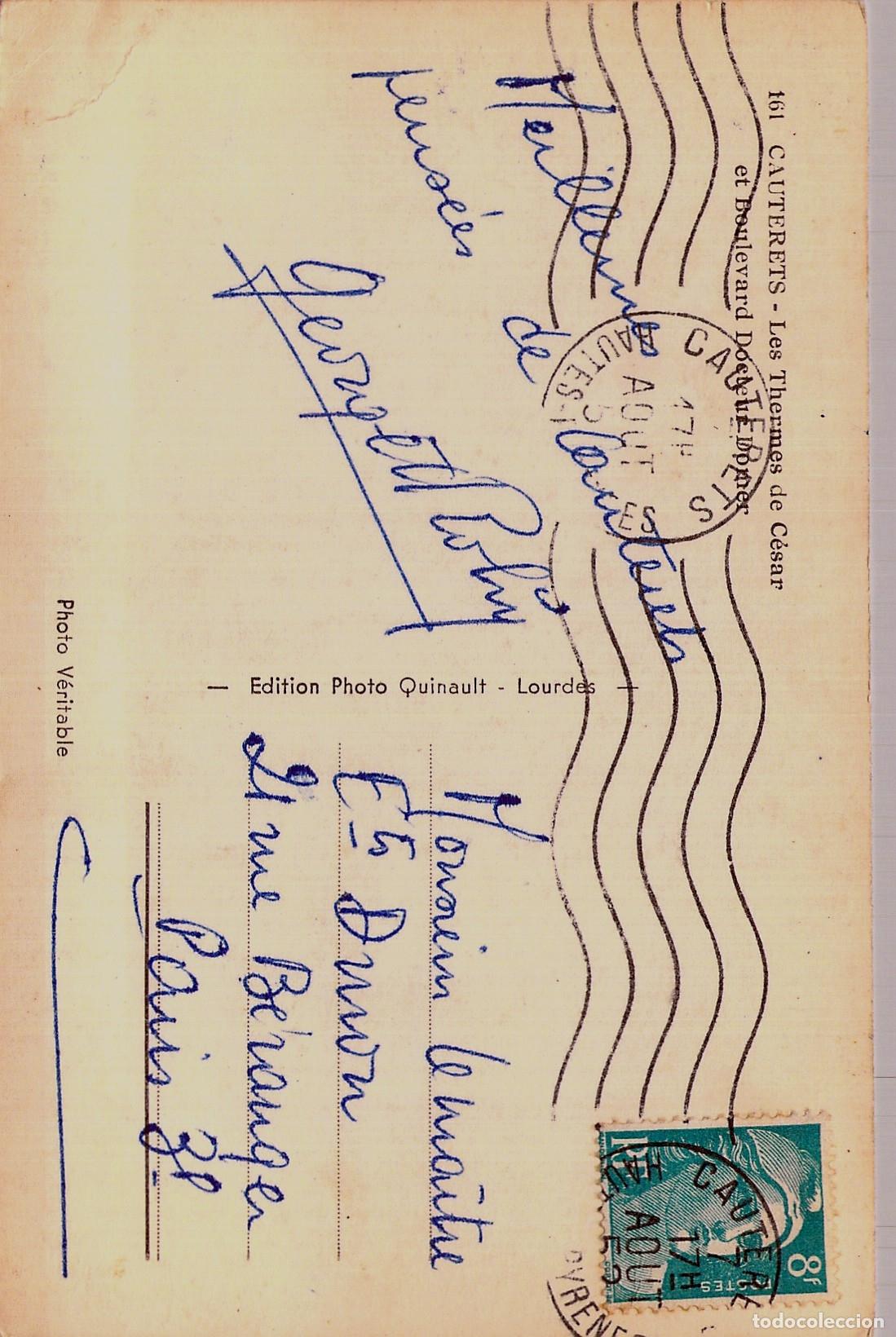 Postales: Postal de los Termas de C&eacute;sar en Cauterets, Francia - Foto 2