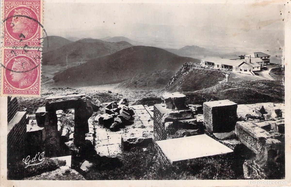 Postales: Postal de las Ruinas del Templo de Mercurio en Puy-de-D&ocirc;me, Auvernia
