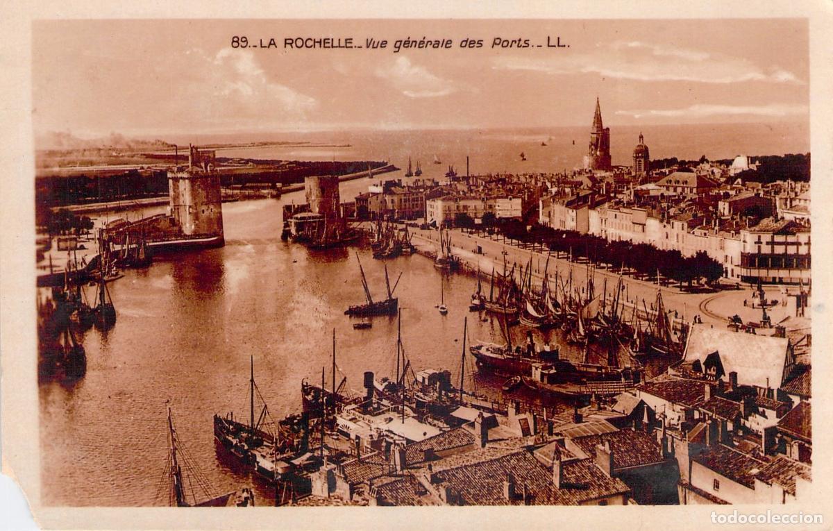 Postales: Postal de La Rochelle Vista General de los Puertos