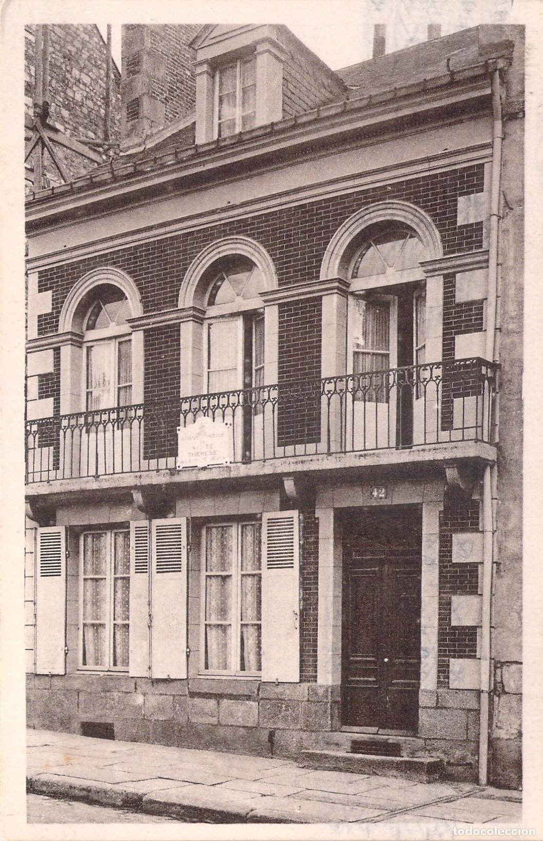 Postales: Postal de la casa natal de Santa Teresita en Alen&ccedil;on