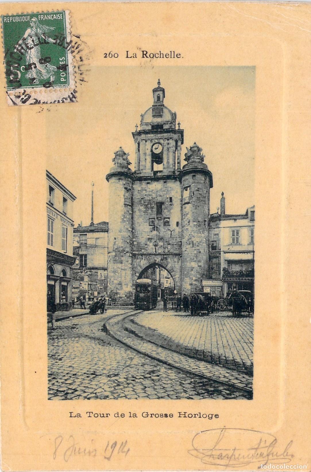 Postais: Postal de La Tour de la Grosse Horloge en La Rochelle