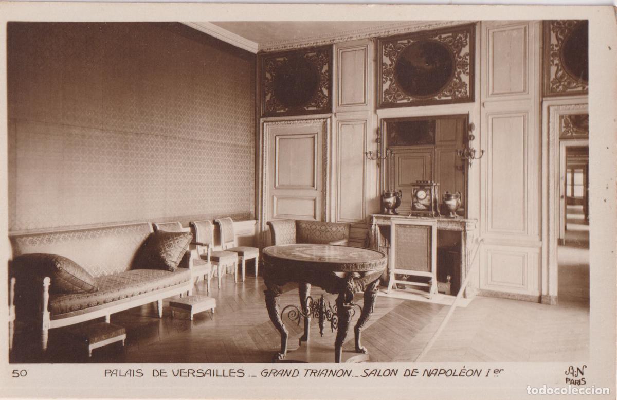 Postales: FRANCIA, PALACIO DE VERSALLES, GRAN TRIANON, SALON DE NAPOLEON 1er. - A.NOYER 50 - S/C