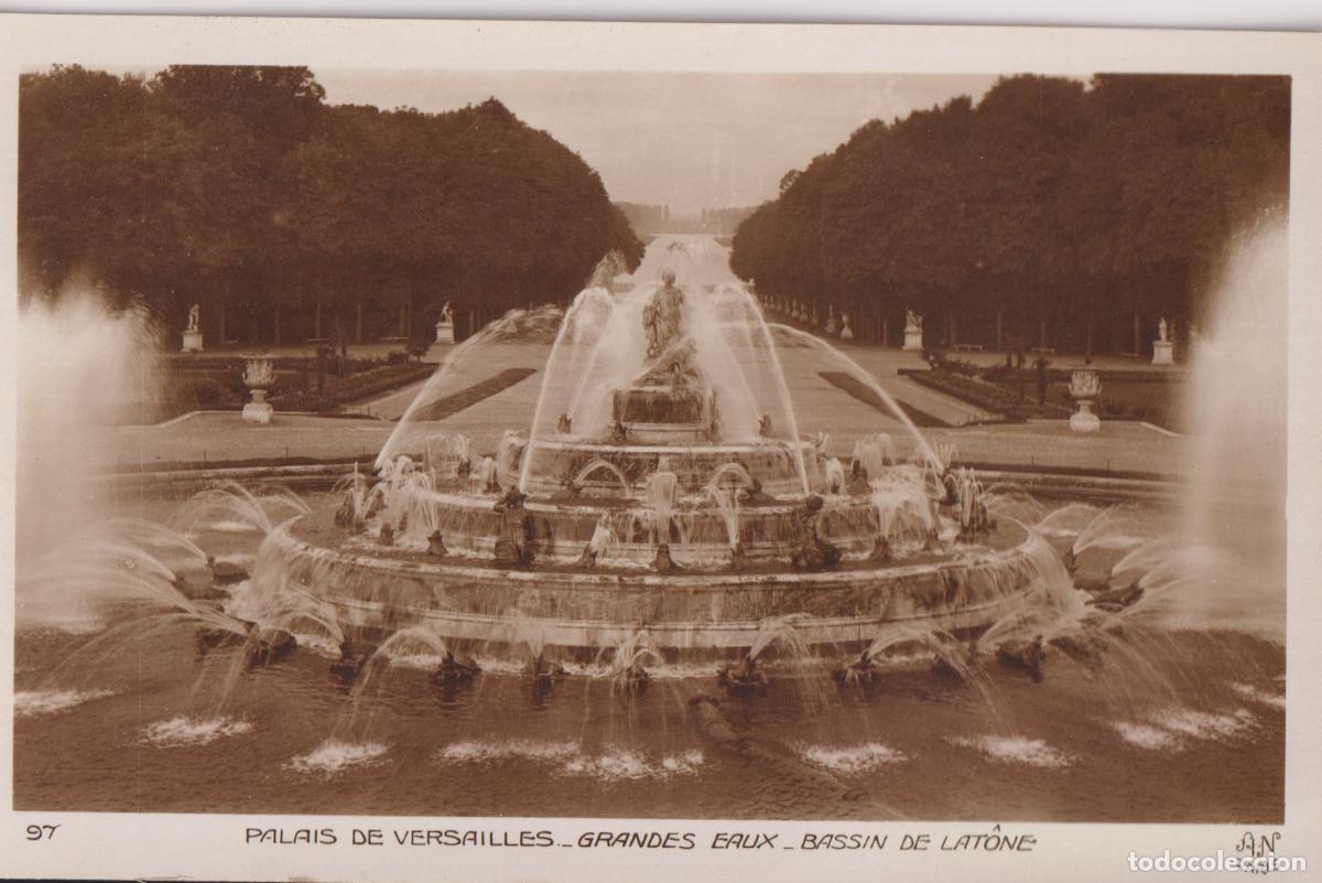 Postales: FRANCIA, PALACIO DE VERSALLES, GRANDES EAUX - BASSIN DE LAT&Ocirc;NE - A.NOYER 97 - S/C