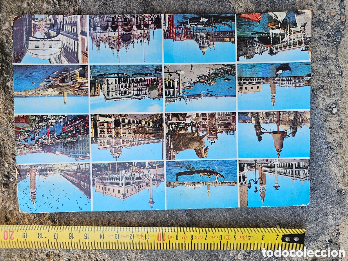 Postales: Postal Vintage Venecia / Italia (1963) - Multivista 12 Vistas grande Antonio Font Canyet Badalona