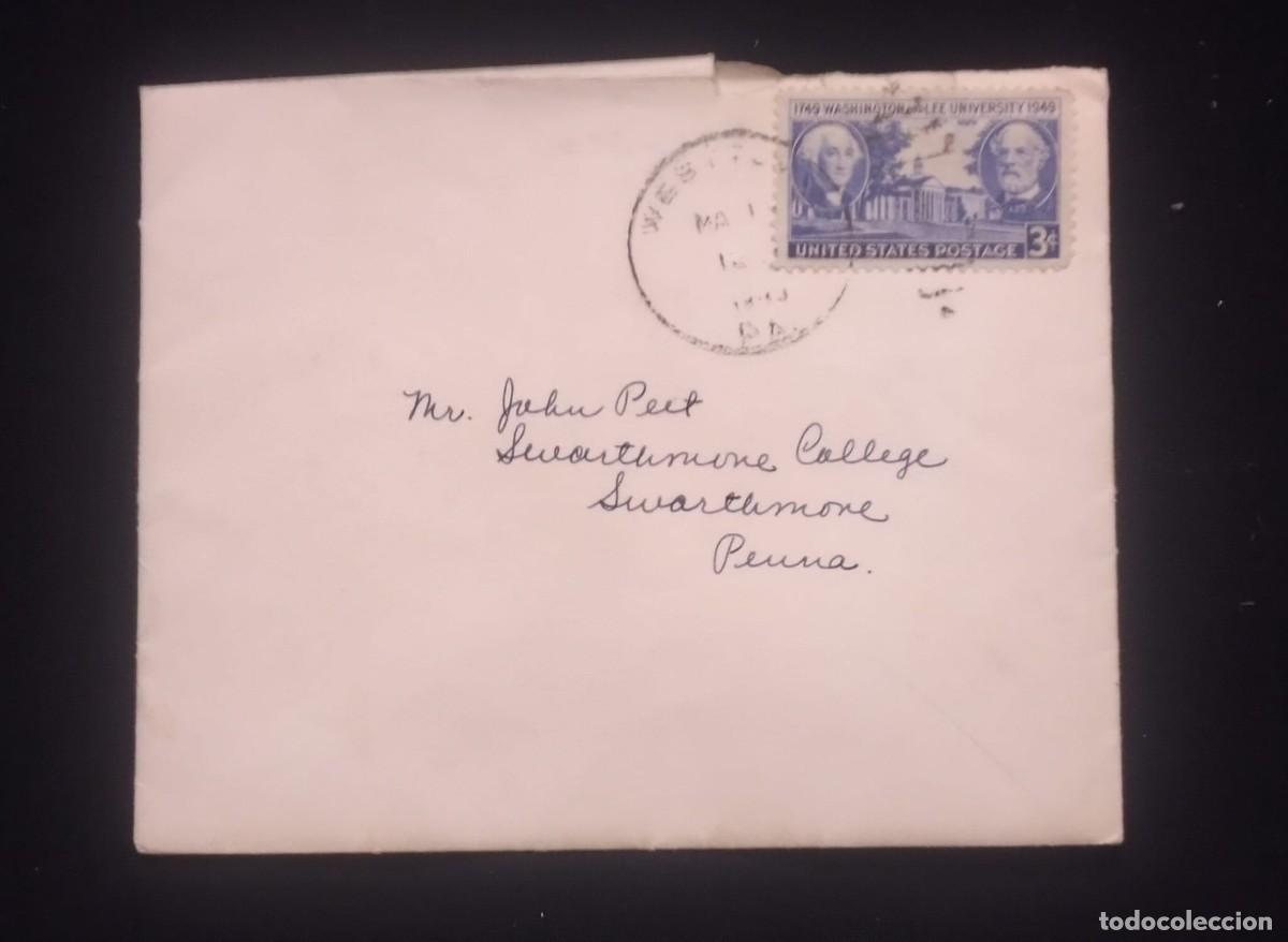 Postales: TS) 1949 UNITED STATES,WITH THE BICENTENNIAL OF WASHINGTON AND LEE UNIVERSITY.