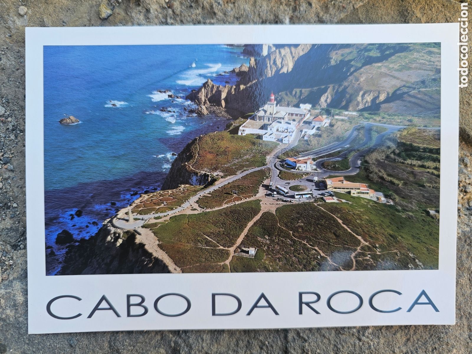 Postales: Postal Souvenir / L&aacute;mina Cabo da Roca (Portugal) - Vista A&eacute;rea 1990s mas grande de lo normal