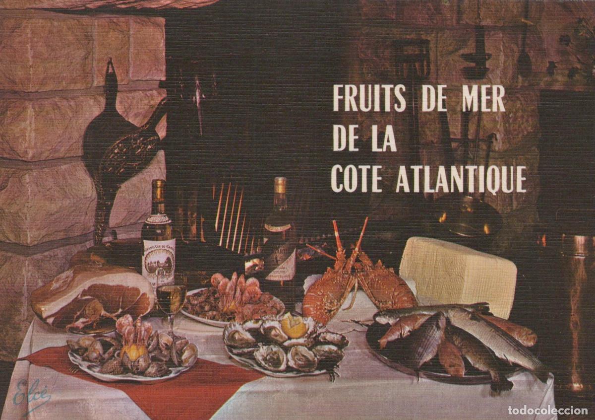 Postcards: France Bordeaux Gastronomie Fruits de Mer C&ocirc;te Atlantique Unposted *YAF004