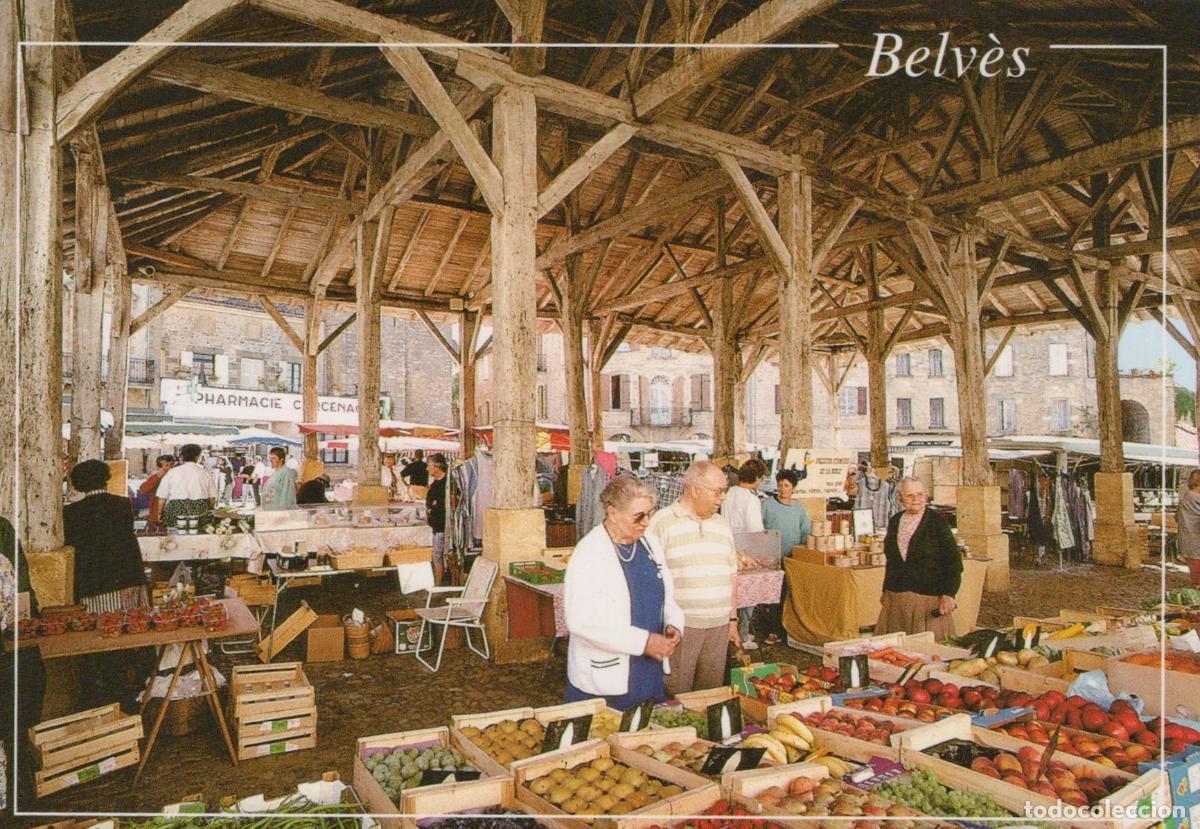 Postcards: France Belv&egrave;s March&eacute; sous la Halle Place D Armes Unposted *YAF007