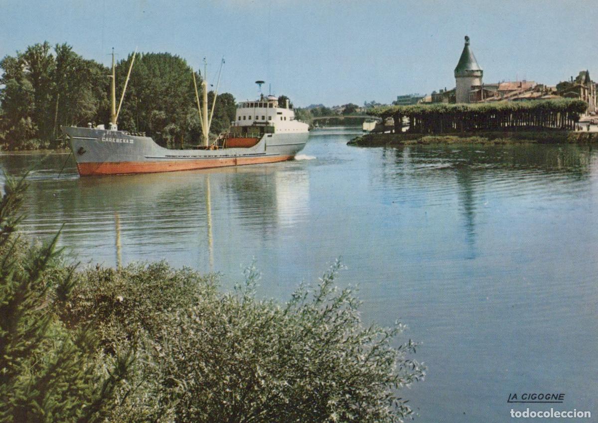 Cartoline: France Libourne Bateau Cargo Caro Beva II Arrivant Unposted *YAF032