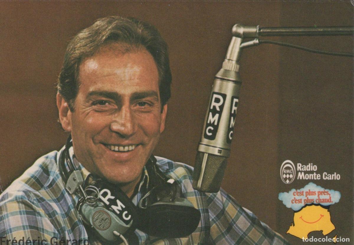 Cartoline: Monaco Monte Carlo Fr&eacute;d&eacute;ric G&eacute;rard Animateur Rmc Portrait Radio Unposted *YAF043