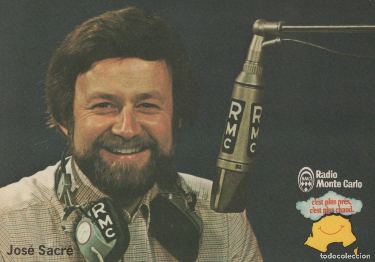 Postais: Monaco Monaco Portrait Jos&eacute; Sacr&eacute; Animateur Radio Monte Carlo Unposted *YAF036
