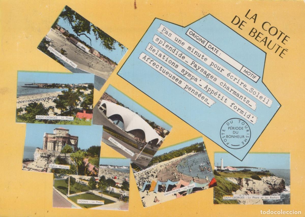 Cartes Postales: France Royan C&ocirc;te de Beaut&eacute; Plages Phare &Eacute;glise Romane *YAF087