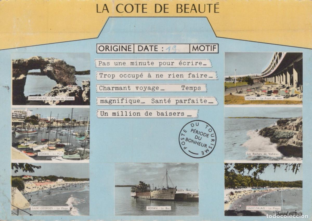 Cartes Postales: France Royan C&ocirc;te de Beaut&eacute; Vues Multiples Plages Port *YAF127