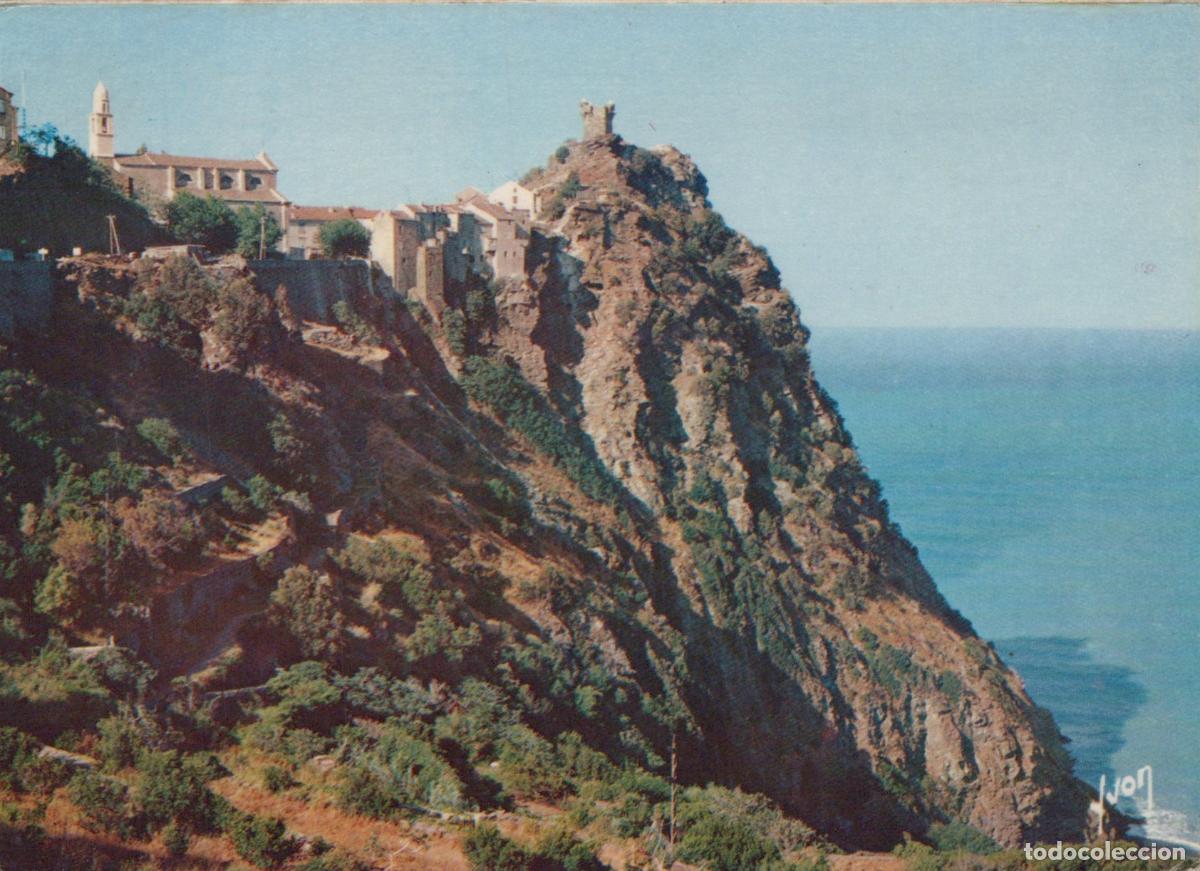 Cartes Postales: France Nonza Corse Village sur Falaise M&eacute;diterran&eacute;enne Architecture *YAF133