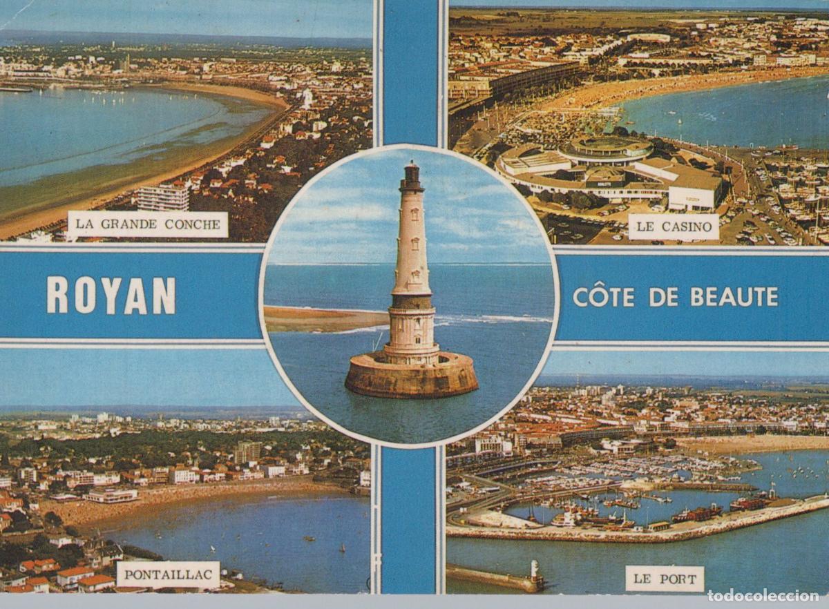 Cartes Postales: France Royan Port Casino Plages Phare de Cordouan Affranchie *YAF086