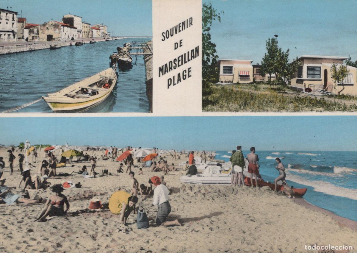 Postcards: France Marseillan Plage Souvenir Multiview Herault *YAF218