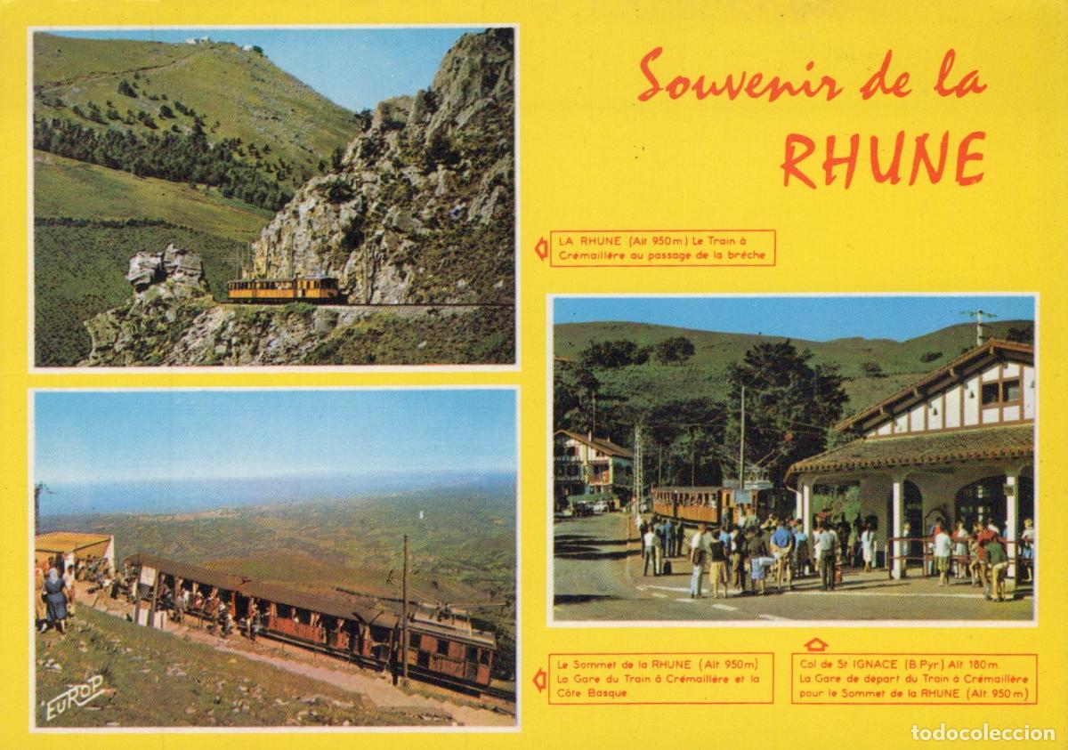Postcards: France Rhune Pyr Atl Train &Agrave; Cr&eacute;maill&egrave;re Gares Pays Basque Unposted *YAF223