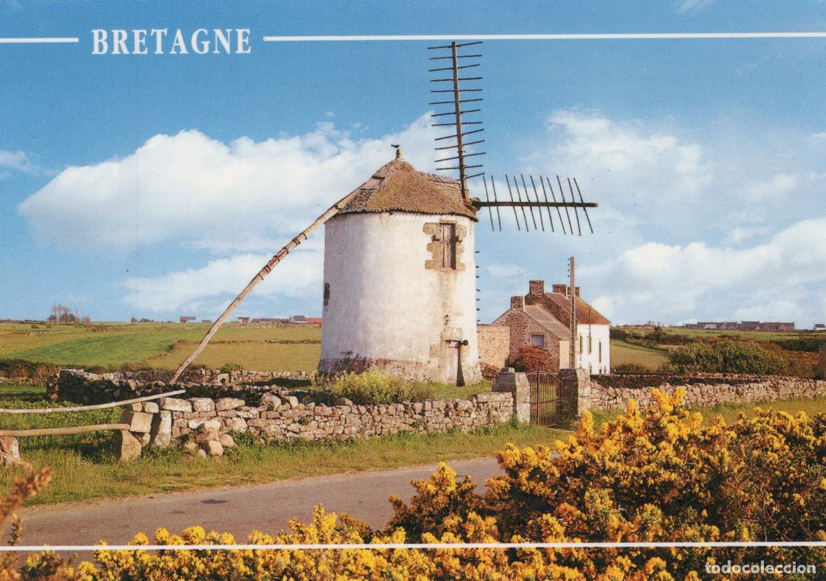Postcards: France Erdeven Bretagne Moulin de Narbon Paysage Rural Unposted *YAF155