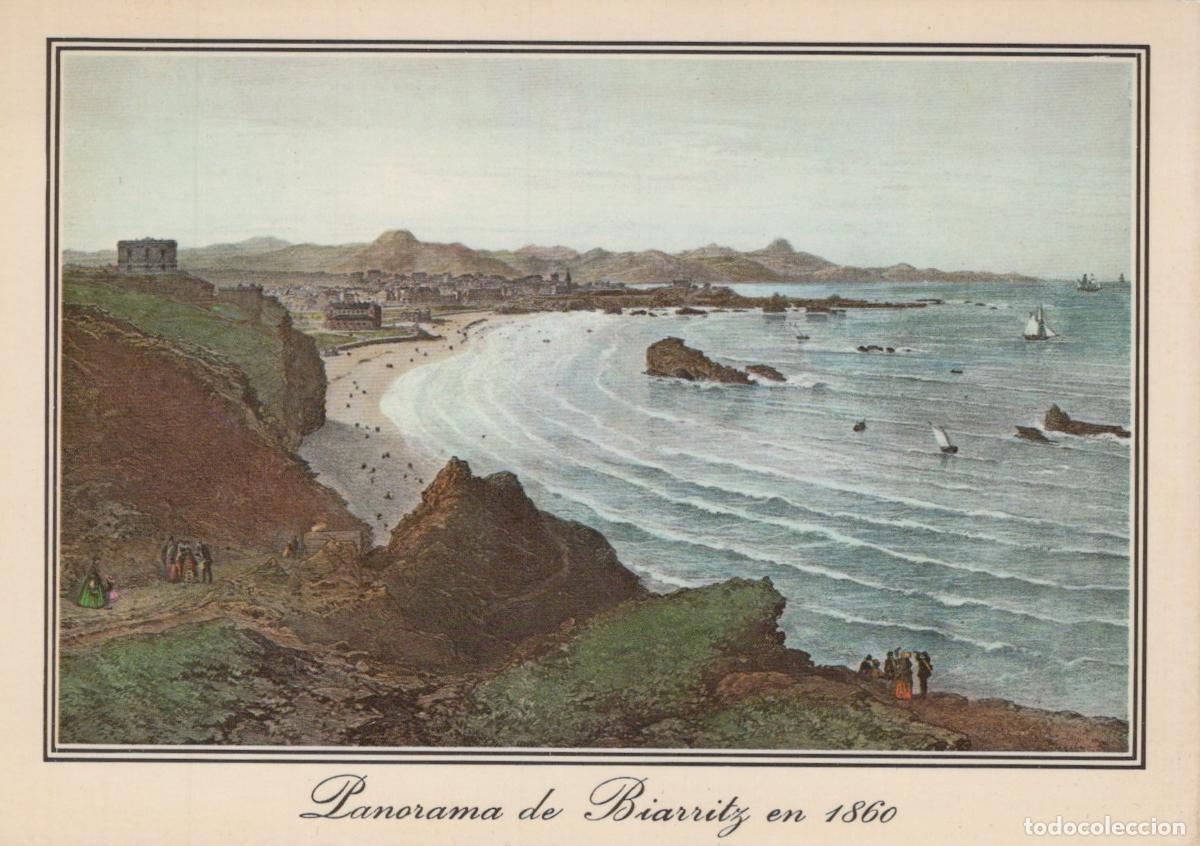 Postales: France Biarritz Panorama C&ocirc;te Plage Villa Eug&eacute;nie *YAF253