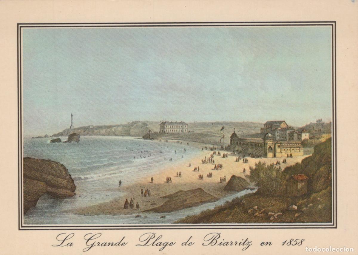 Postcards: France Biarritz Grande Plage Villa Eug&eacute;nie Casino et &Eacute;tablissement de *YAF262
