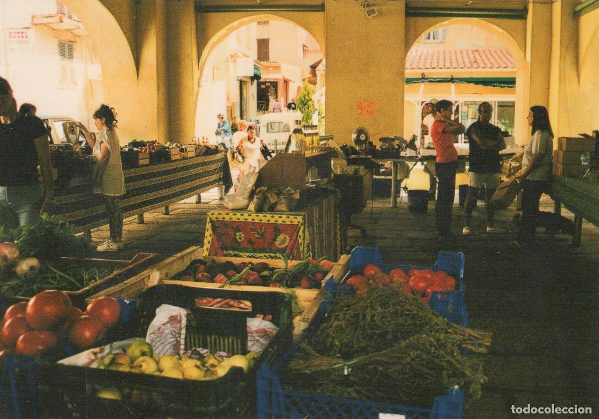 Postais: France Calvi Corse March&eacute; Couvert Anim&eacute; Produits Frais Arcades Unposted *YAF166