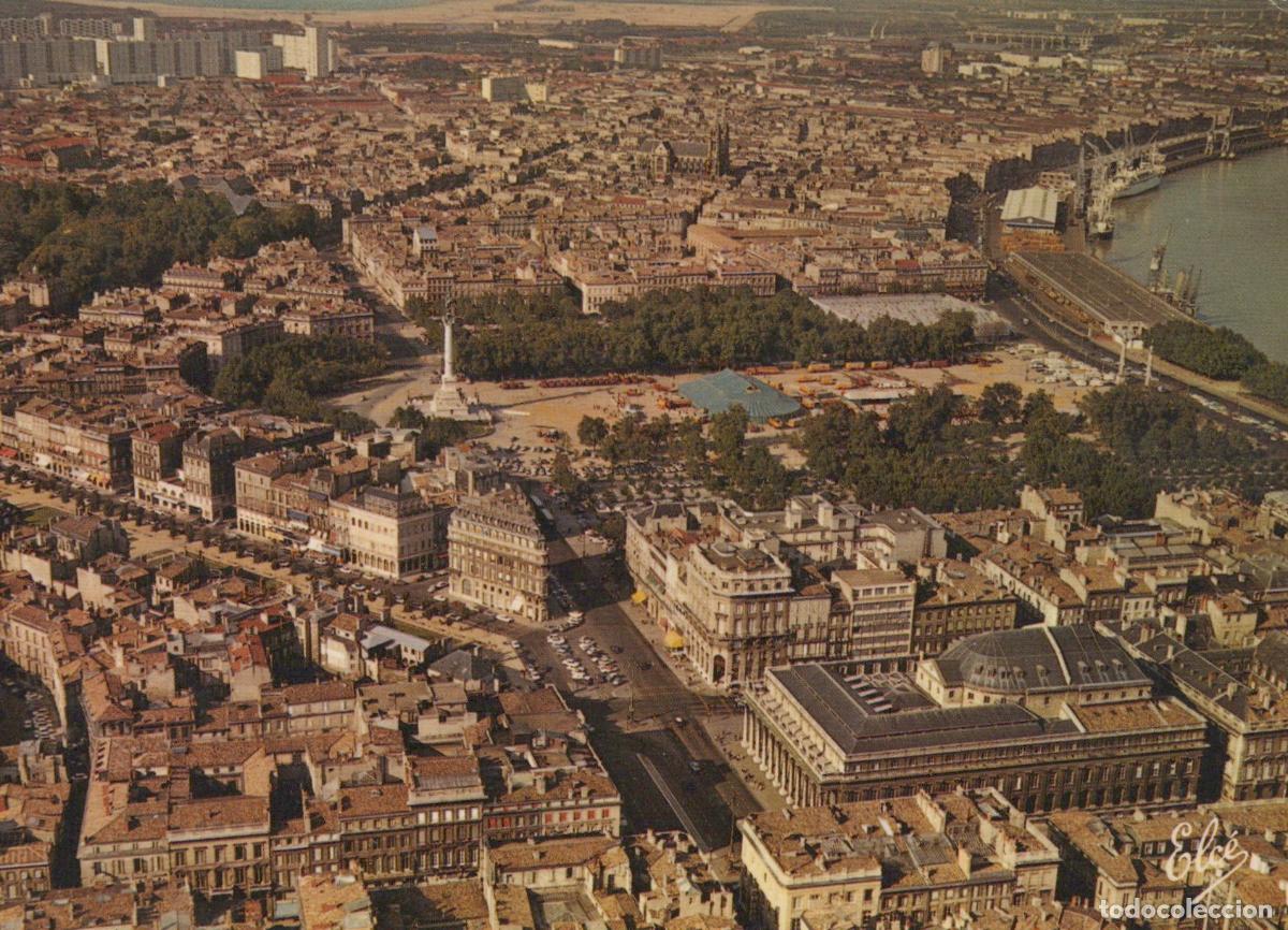 Cartes Postales: France Bordeaux Vue A&eacute;rienne Grand Th&eacute;&acirc;tre Quinconces Unposted *YAF288