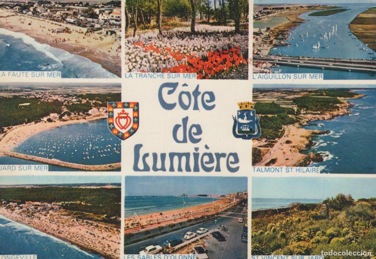 Cartes Postales: France Les Sables D Olonne C&ocirc;te de Lumi&egrave;re Vues Plages Paysage *YAF303