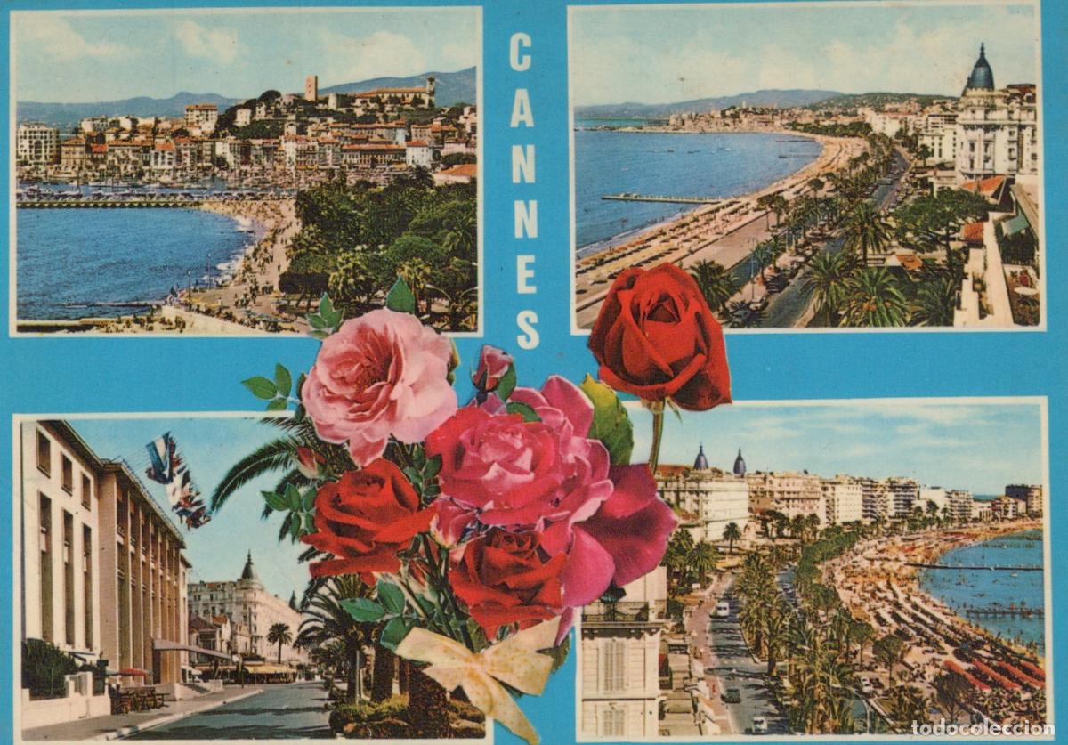 Postkarten: France Cannes Panorama Urbain Plages Architecture Roses *YAF195