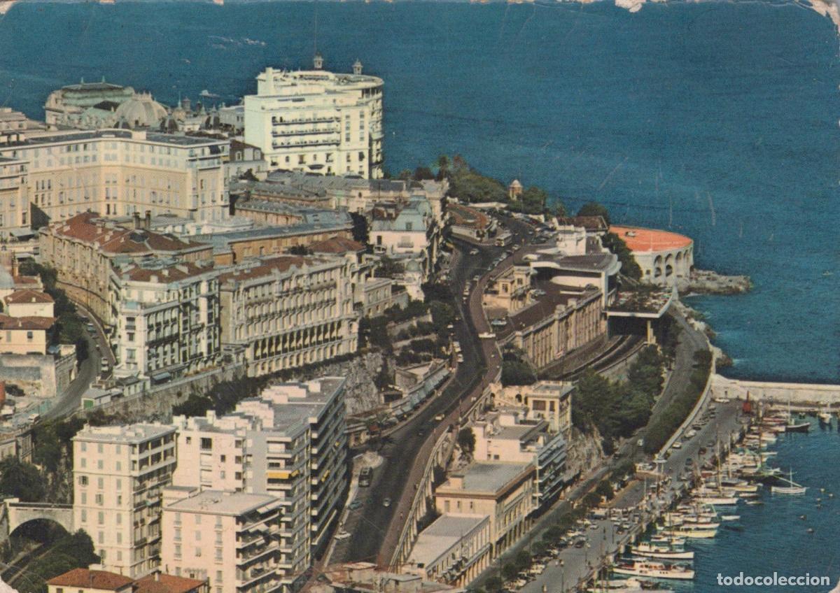 Cartes Postales: Monaco Monte Carlo Vue A&eacute;rienne Port Hercule Littoral *YAF194