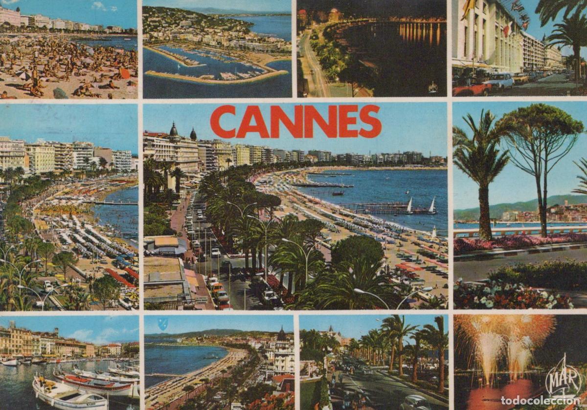 Cartes Postales: France Cannes Multi Vues Plages Port Croisette Architecture C&ocirc;ti&egrave;re *YAF196