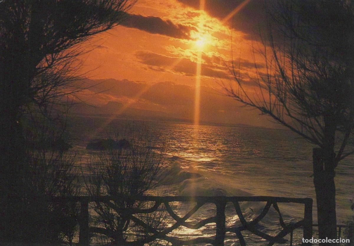 Postales: France Biarritz C&ocirc;te Basque Coucher de Soleil Vibrant *YAF214